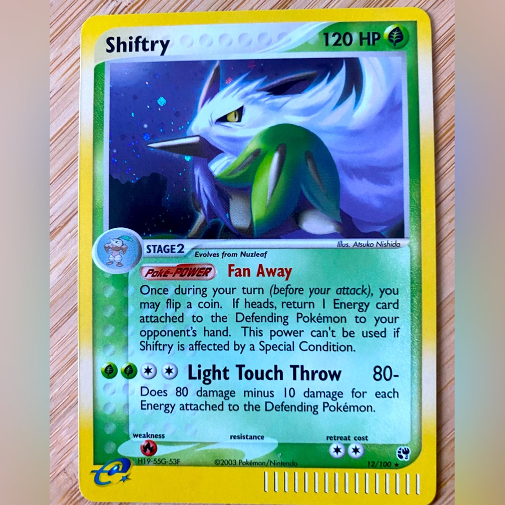 Shiftry #12  2003 Pokemon Sandstorm Holo card
